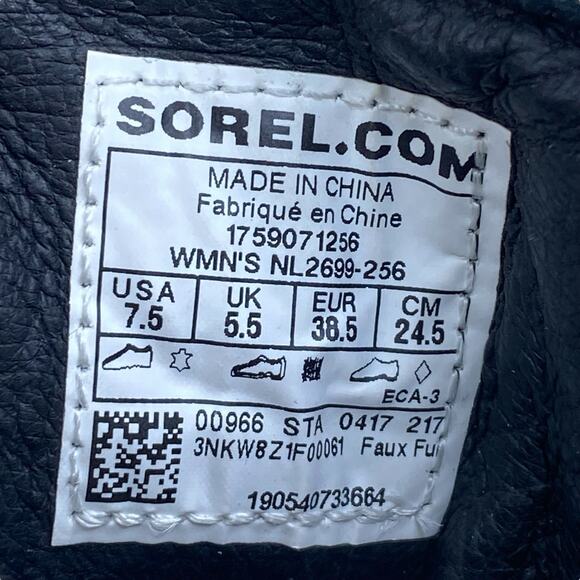 Sorel Women’s Conquest Brown Leather Waterproof Wedge Boot Size US 7.5 - Picture 10 of 10